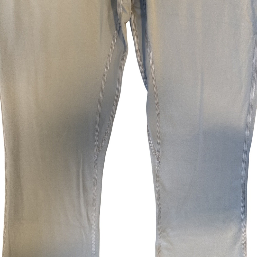 Lululemon Flare Leggings Womens Size 10 Gray High Rise Yoga Pants Nulu Groove St - Picture 4 of 16